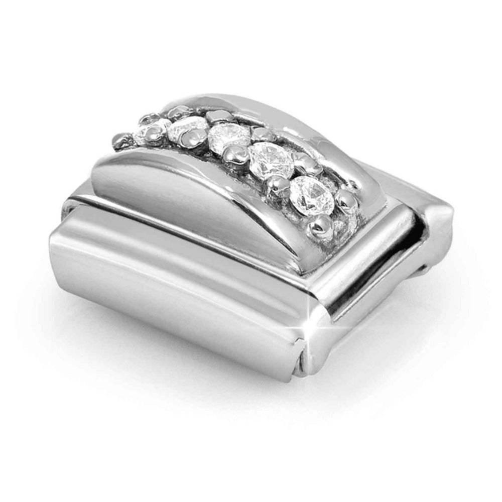 Nomination Composable Silver 5 CZ Domed Charm 330304/50