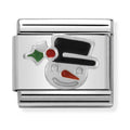 Nomination Composable Silver Christmas Snowman Face Charm 330204/11