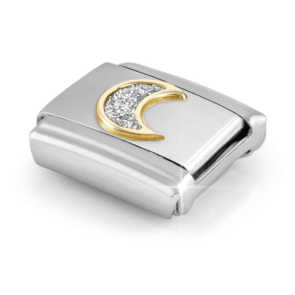 Nomination Composable Gold Glitter Moon Charm 030220/05