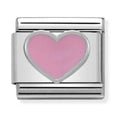 Nomination Composable Silver Pink Heart Charm 330202/18