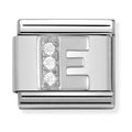 Nomination Composable Silver CZ Letter E Charm 330301/05