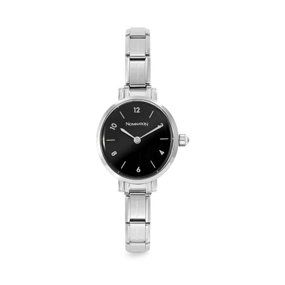 Nomination Paris Oval Black Dial Bracelet Watch 076038/012