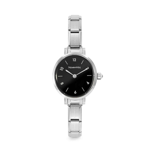 Nomination Paris Oval Black Dial Bracelet Watch 076038/012