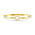 Nomination Pretty Bangles Gold Tone CZ Heart