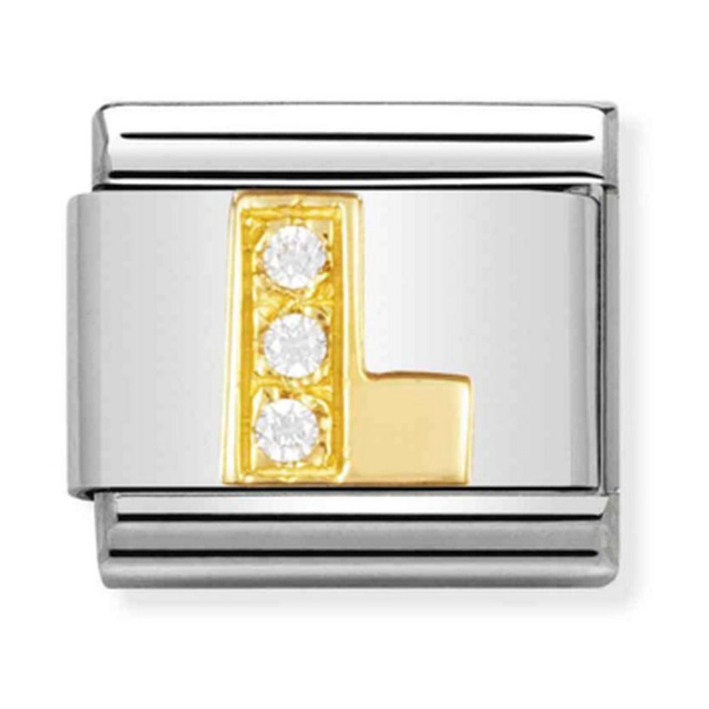 Nomination Composable Gold CZ Letter L Charm 030301/12