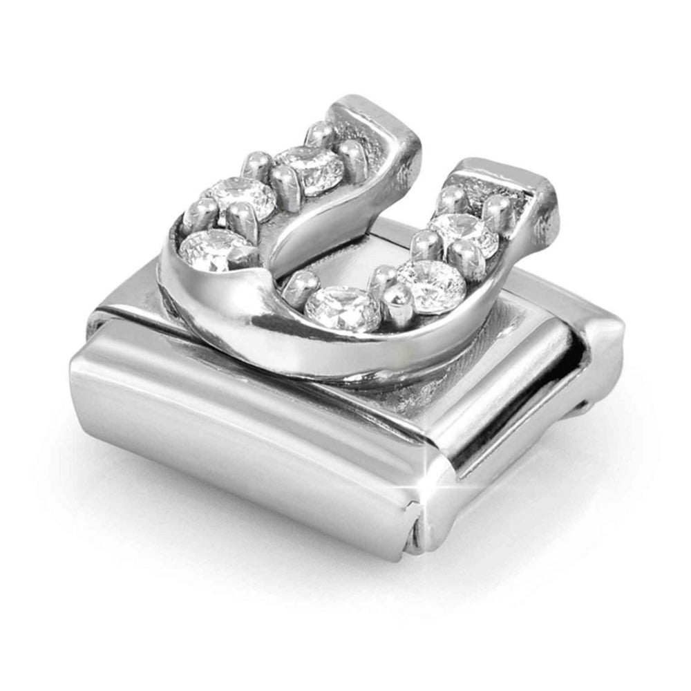 Nomination Composable Silver CZ Horseshoe Charm 330304/51