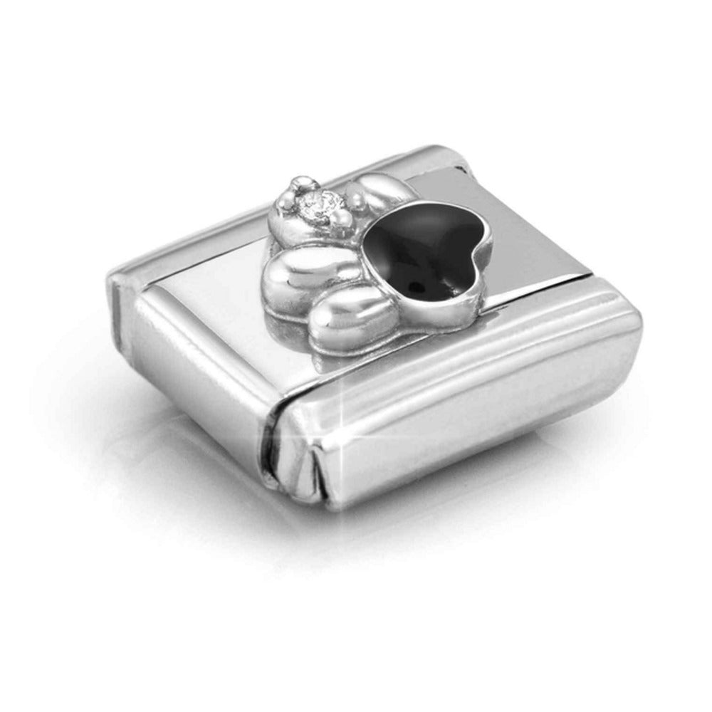 Nomination Composable Silver Black Paw Charm 330321/12