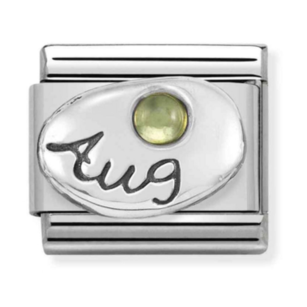 Nomination Composable Silver August Peridot Charm 330505/08