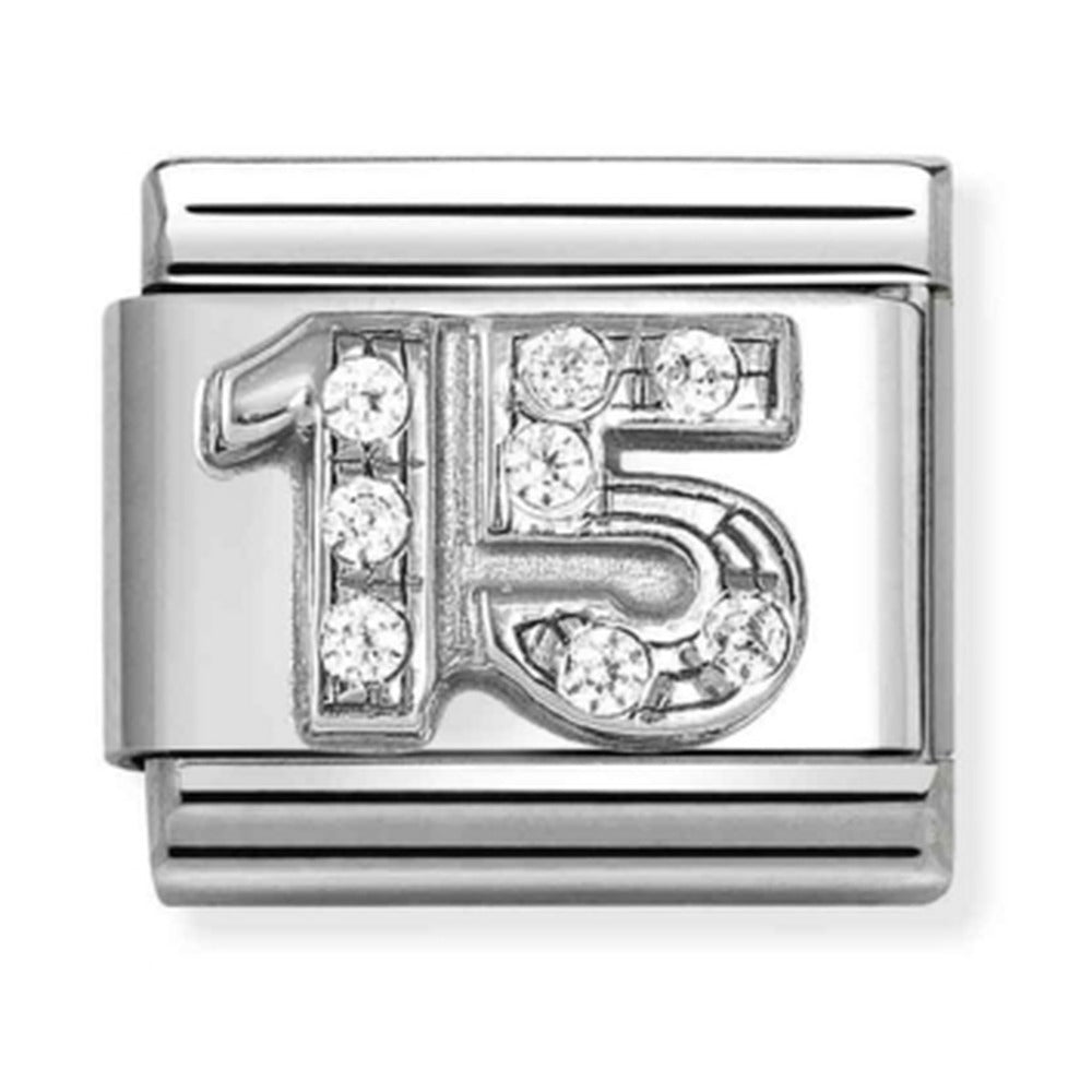 Nomination Composable Silver CZ 15 Charm 330304/49