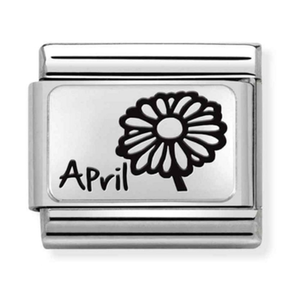 Nomination Composable Silver April Flower Charm 330112/16