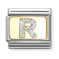 Nomination Composable Gold Glitter Letter R Charm 030291/18