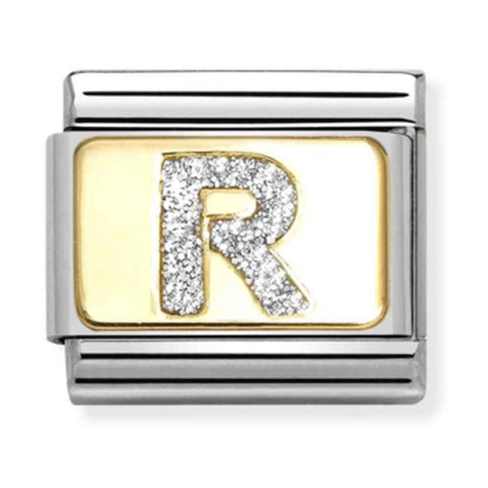 Nomination Composable Gold Glitter Letter R Charm 030291/18