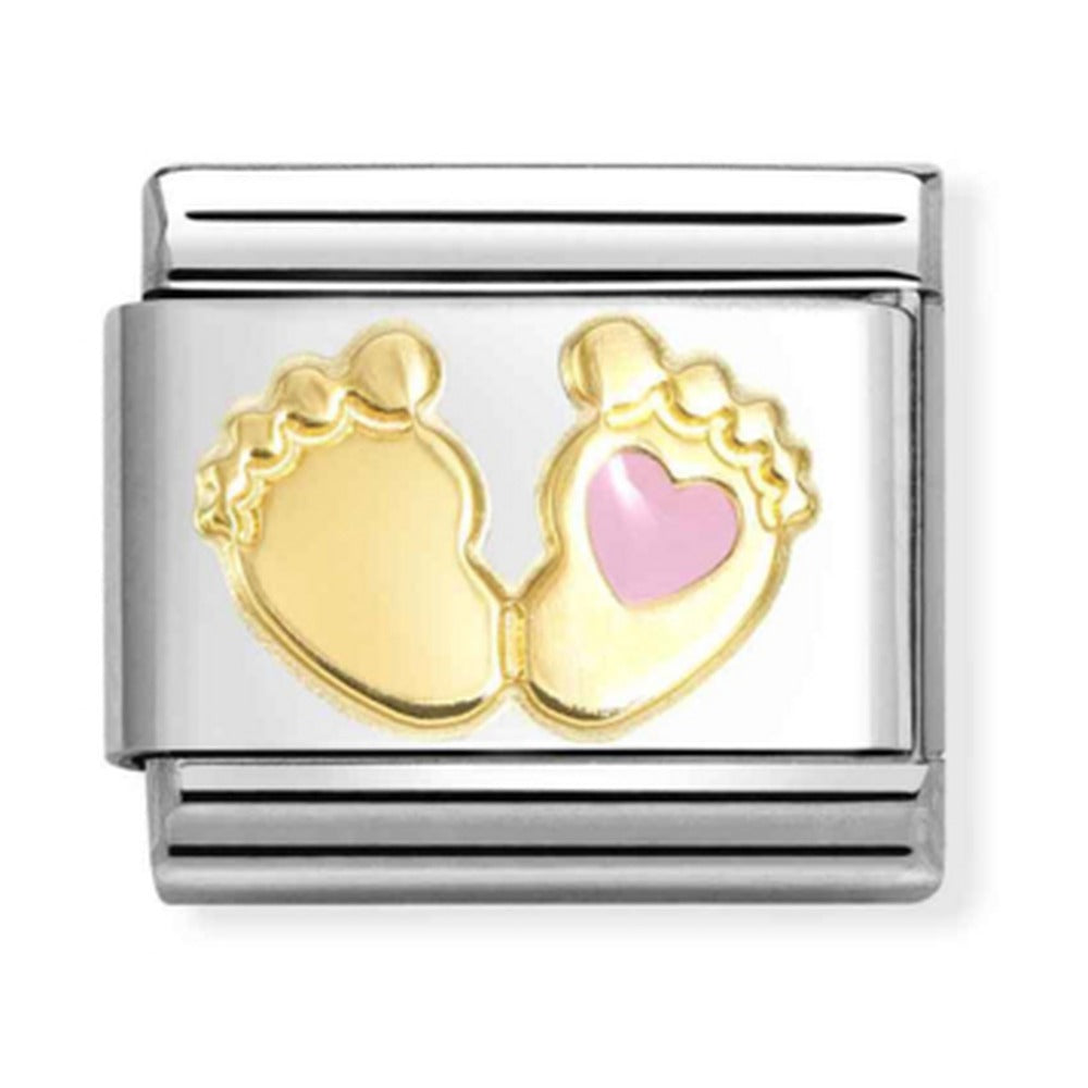 Nomination Composable Gold Pink Foot Charm 030272/85 030272/85