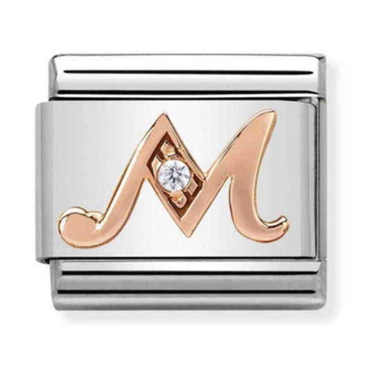 Nomination Rose Gold Letter M Charm 430310/13