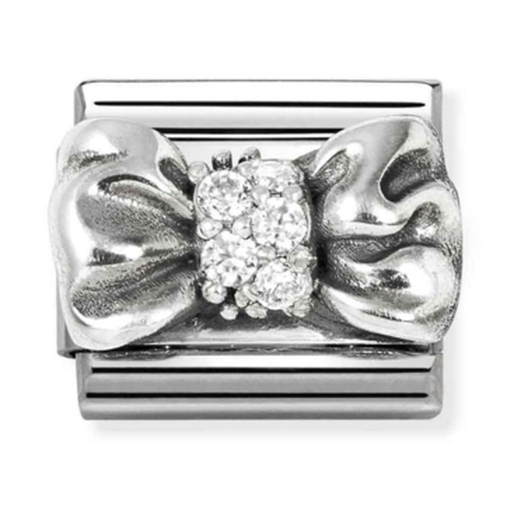 Nomination Composable Silver CZ Bow Charm 330323/11