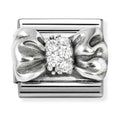 Nomination Composable Silver CZ Bow Charm 330323/11