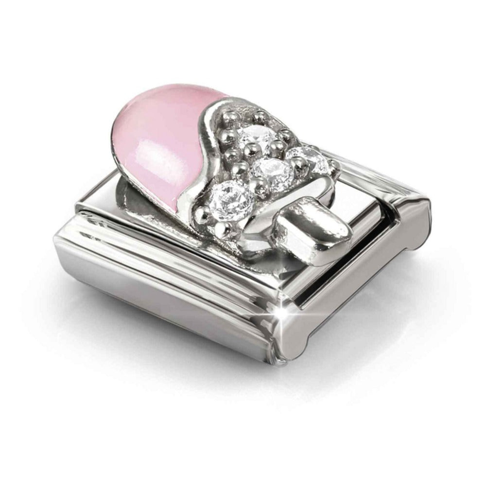 Nomination Composable Silver CZ Pink Ice Cream Charm 330328/20