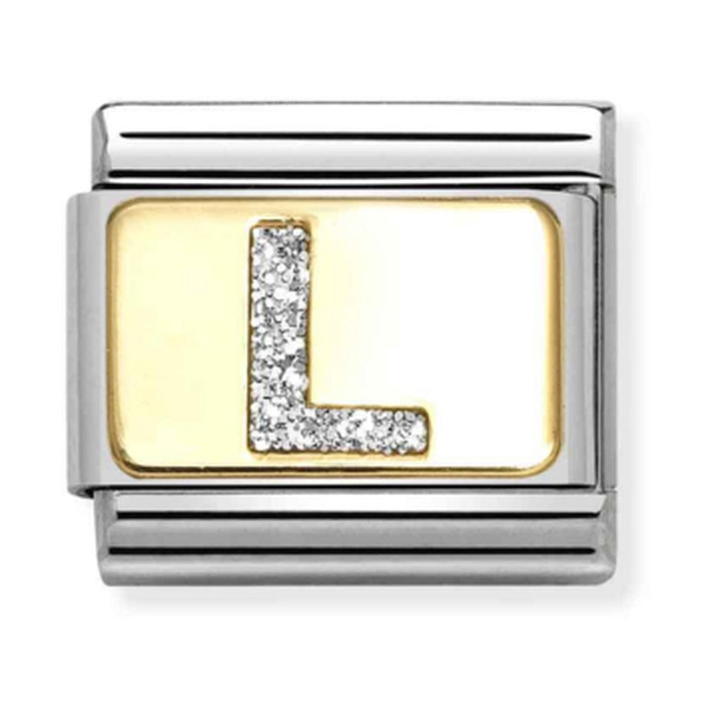 Nomination Composable Gold Glitter Letter L Charm 030291/12