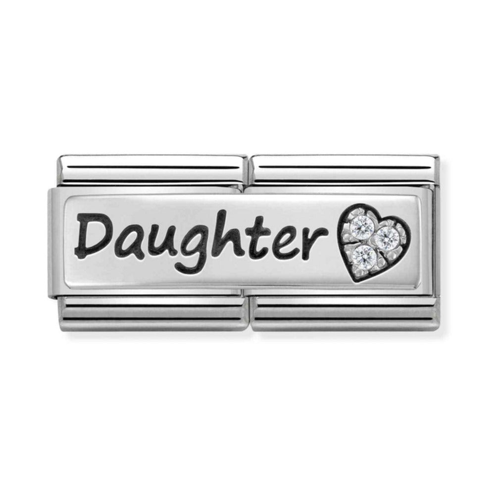 Nomination Composable Silver Double Daughter Charm 330731/02