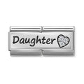 Nomination Composable Silver Double Daughter Charm 330731/02