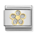 Nomination Composable Gold Glitter Flower Charm 030220/06