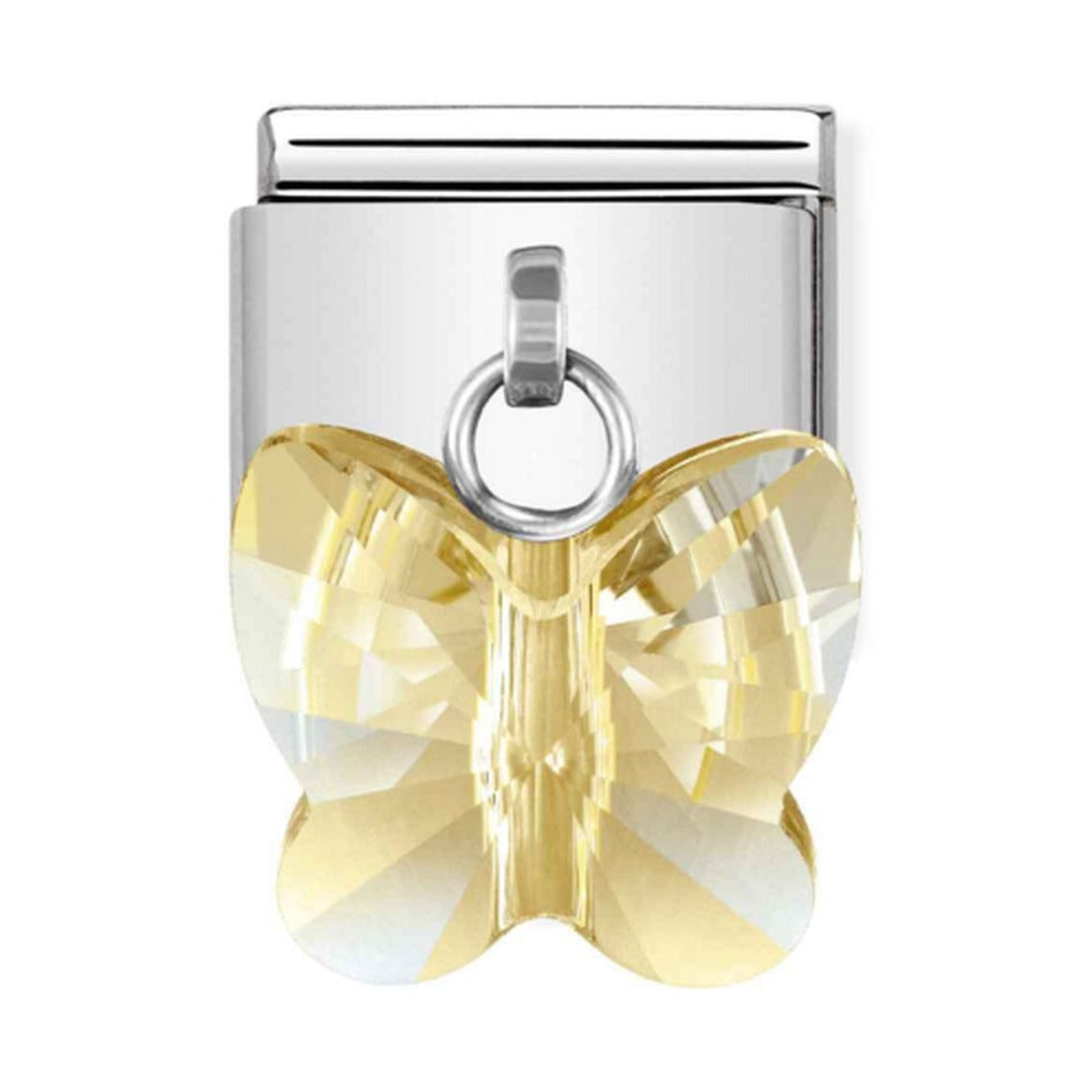 Nomination Composable Crystal Gold Butterfly Charm 030604/28