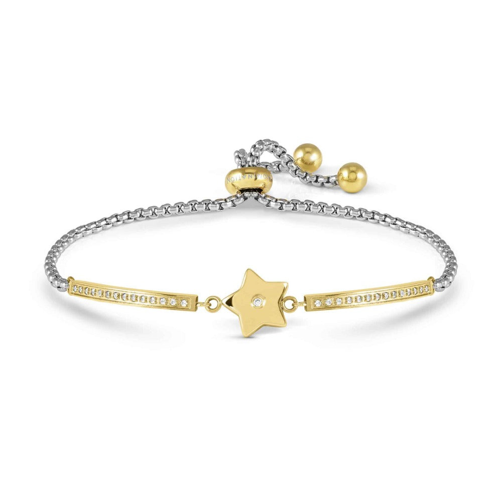 Nomination Milleluci Refined Edition Golden Star CZ Bracelet