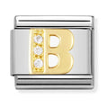 Nomination Composable Gold CZ Letter B Charm 030301/02