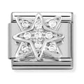 Nomination Composable Silver CZ Wind Rose Charm 330304/45