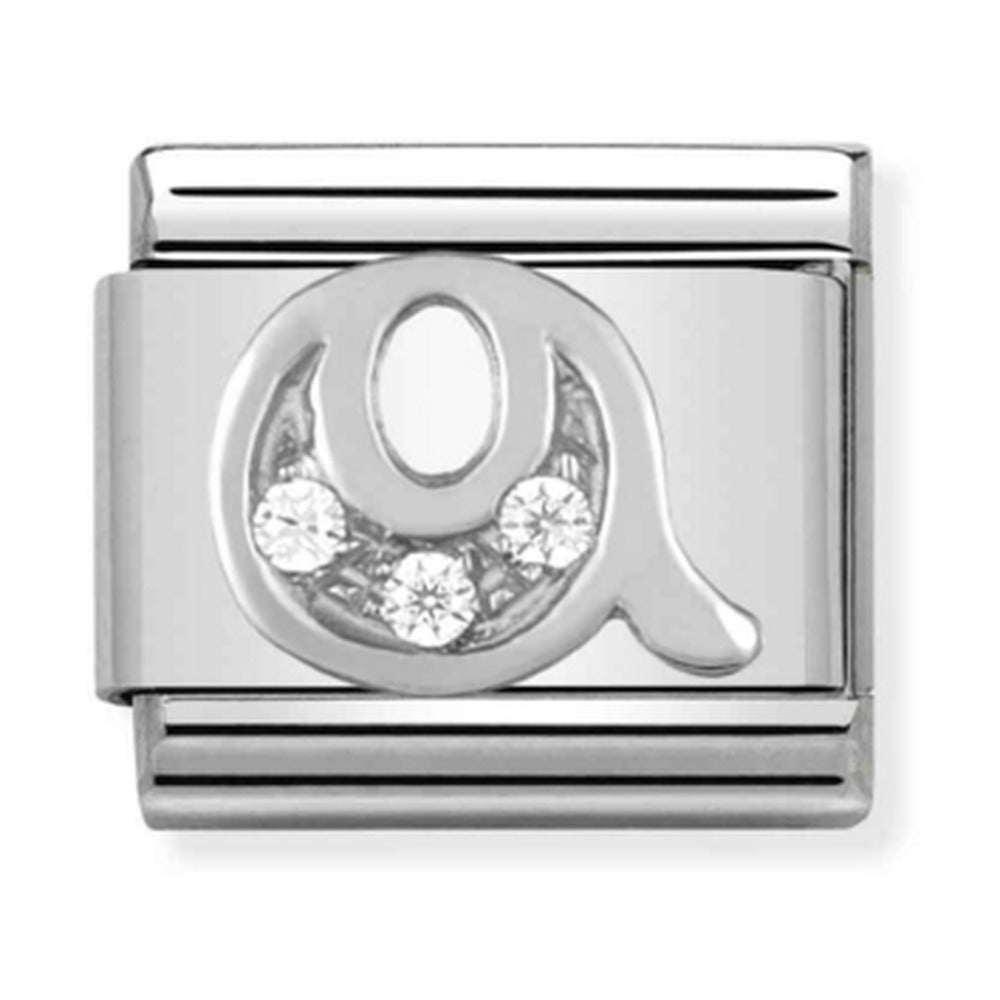 Nomination Composable Silver CZ Letter Q Charm 330301/17