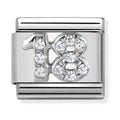 Nomination Composable Silver CZ 18 Charm 330304/18