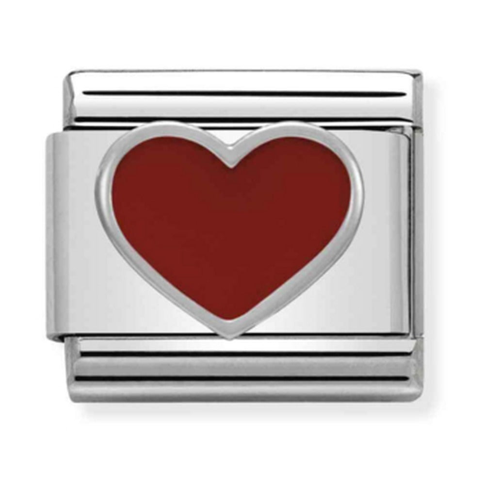Nomination Composable Silver Red Heart Charm 330202/17