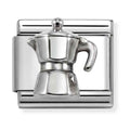 Nomination Composable Silver Moka Coffee Pot Charm 330114/30