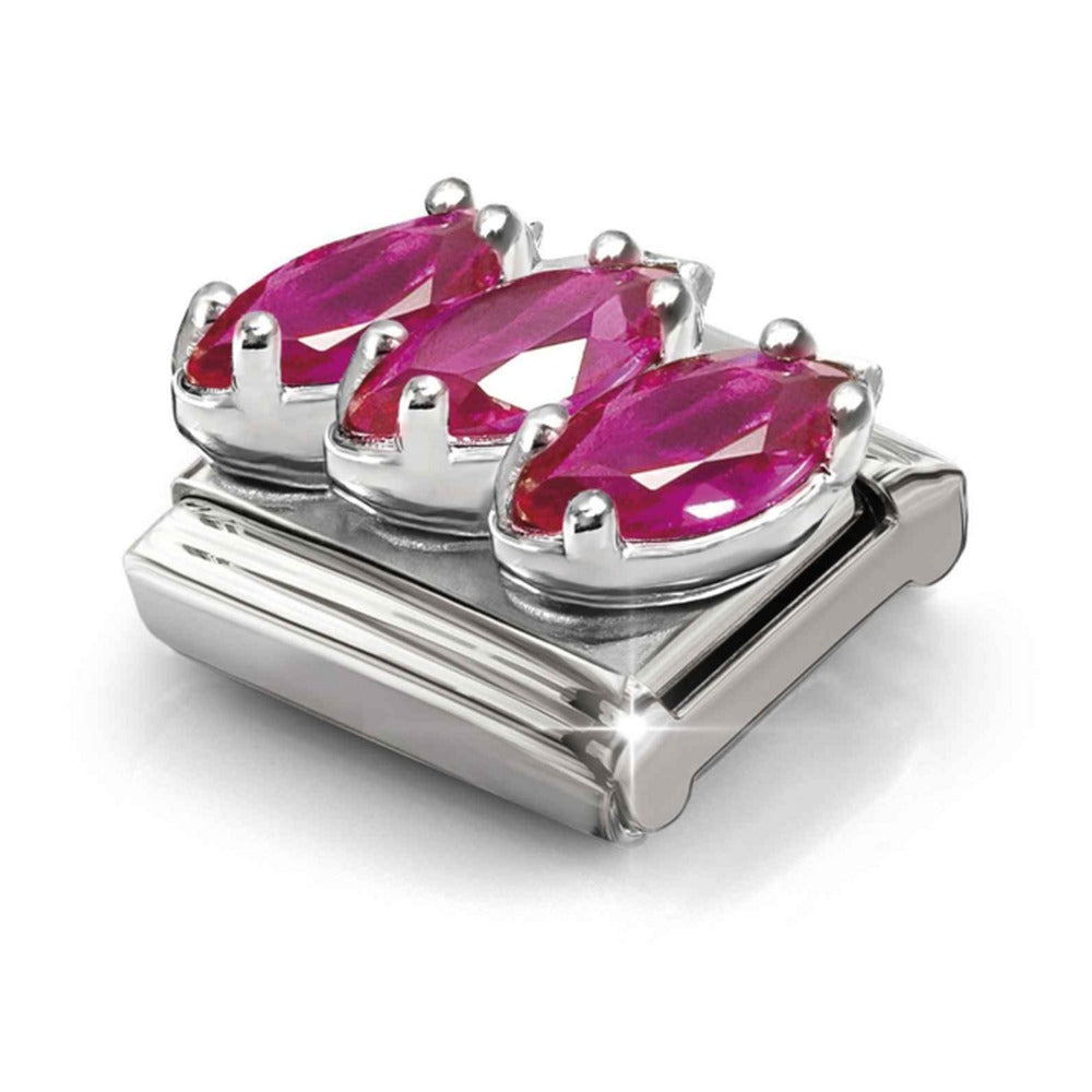 Nomination Composable Silver Red Trilogy Charm 330329/22
