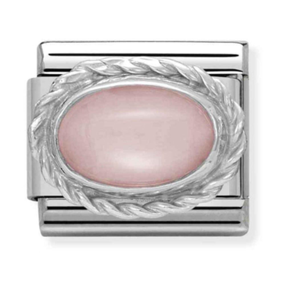Nomination Composable Classic Silver Hard Stones Pink Opal 330503/22