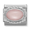 Nomination Composable Classic Silver Hard Stones Pink Opal 330503/22