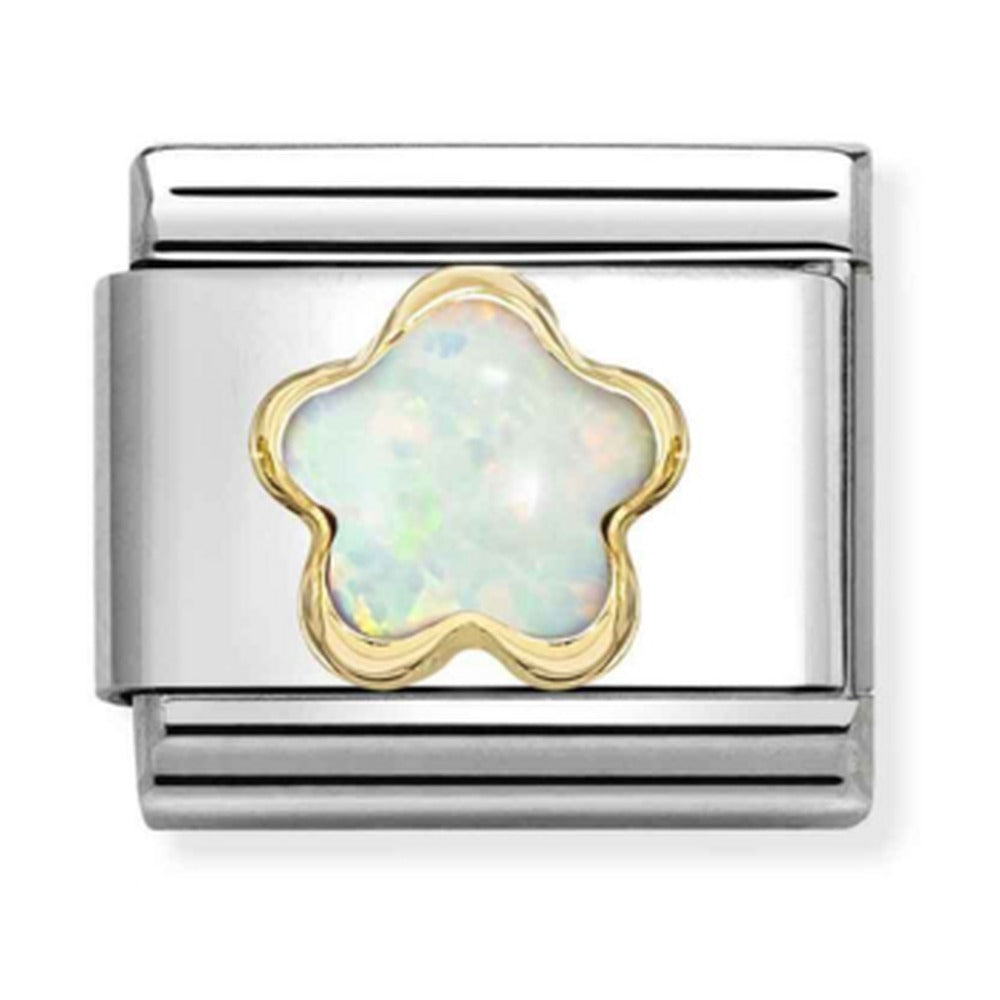 Nomination Composable Gold Opal Flower Charm 030522/07