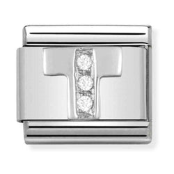Nomination Composable Silver CZ Letter T Charm 330301/20