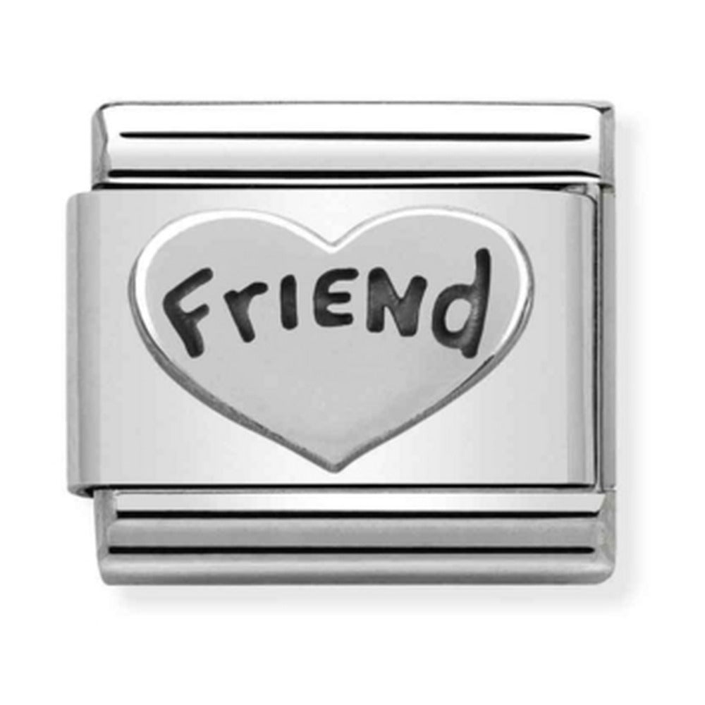 Nomination Composable Silver Friend Heart Charm 330101/18