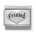 Nomination Composable Silver Friend Heart Charm 330101/18