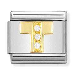 Nomination Composable Gold CZ Letter T Charm 030301/20
