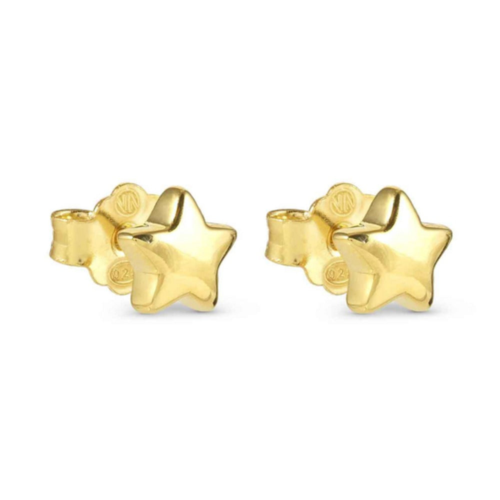 Nomination Armonica Star Stud Earrings Silver Gold Plated