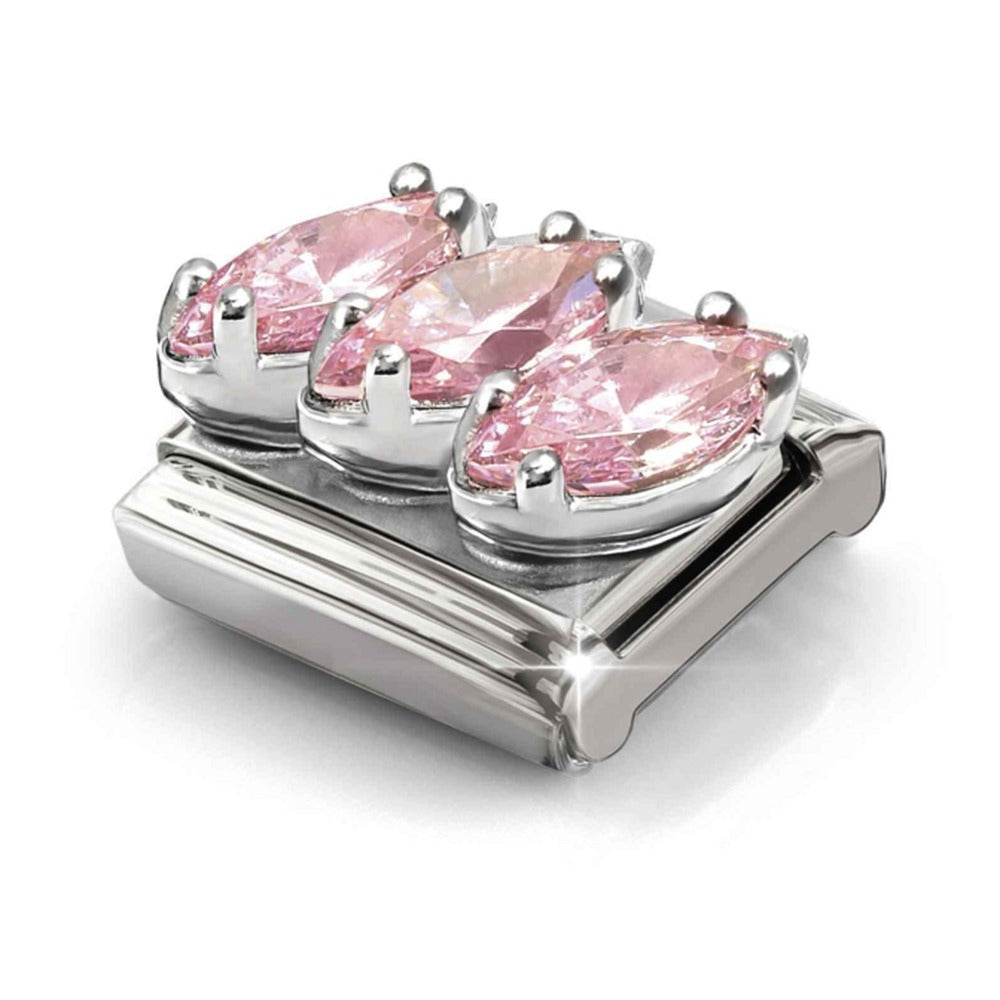 Nomination Composable Silver Pink Trilogy Charm 330329/21