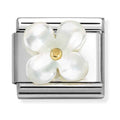 Nomination Composable Gold White MOP Flower Charm 030521/02