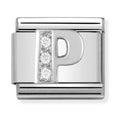 Nomination Composable Silver CZ Letter P Charm 330301/16