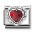 Nomination Composable Faceted Red Heart Charm 330606/005