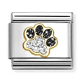 Nomination Composable Gold Glitter Pawprint Charm 030220/22