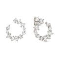 Nomination Colour Wave Silver CZ Circle Earrings 149888/031