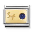 Nomination Composable Gold September Sapphire Charm 030519/09