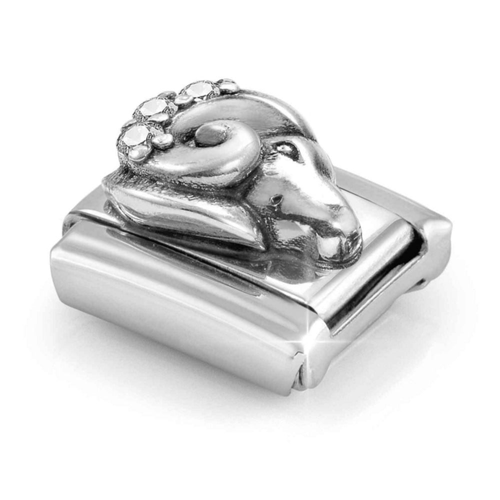 Nomination Composable Silver CZ Zodiac Aries Charm 330326/01